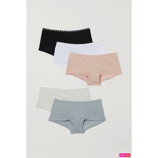 Set 5 quần chip đùi cotton, của mẹ, hm us săn sale