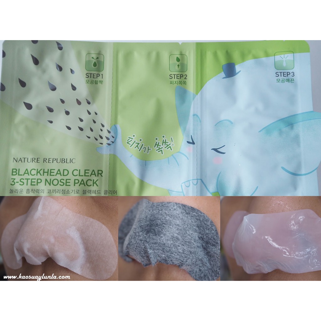 Miếng lột mụn mũi Nature Republic Blackhead clear 3step nosepack