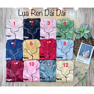✪ [LỤA REN DÀI - DÀI] BỘ LỤA PHỐI TAY DÀI QUẦN DÀI ✪