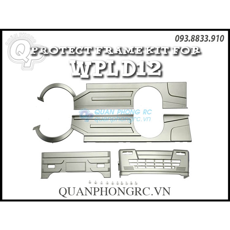Bộ Body Frame Kits Upgrade For WPL D12 1/10 RC Kei Truck