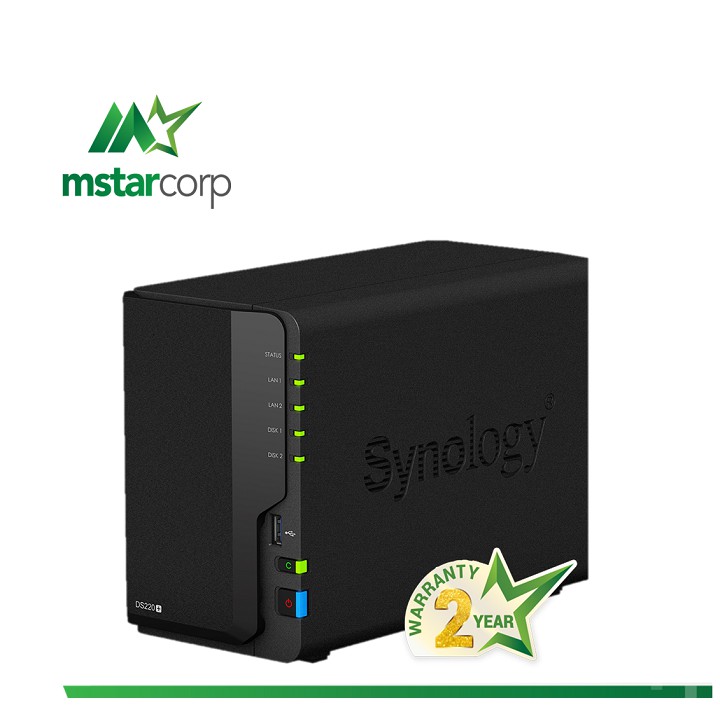 Thiết bị lưu trữ mạng (NAS) Synology model DS220+- Hàng chính hãng