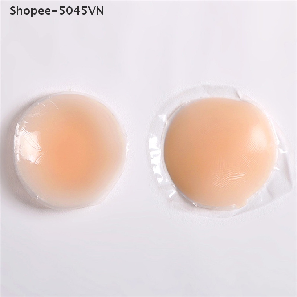 Cặp miếng dán ngực tự dính bằng silicon hình tròn/trái tim/bông hoa