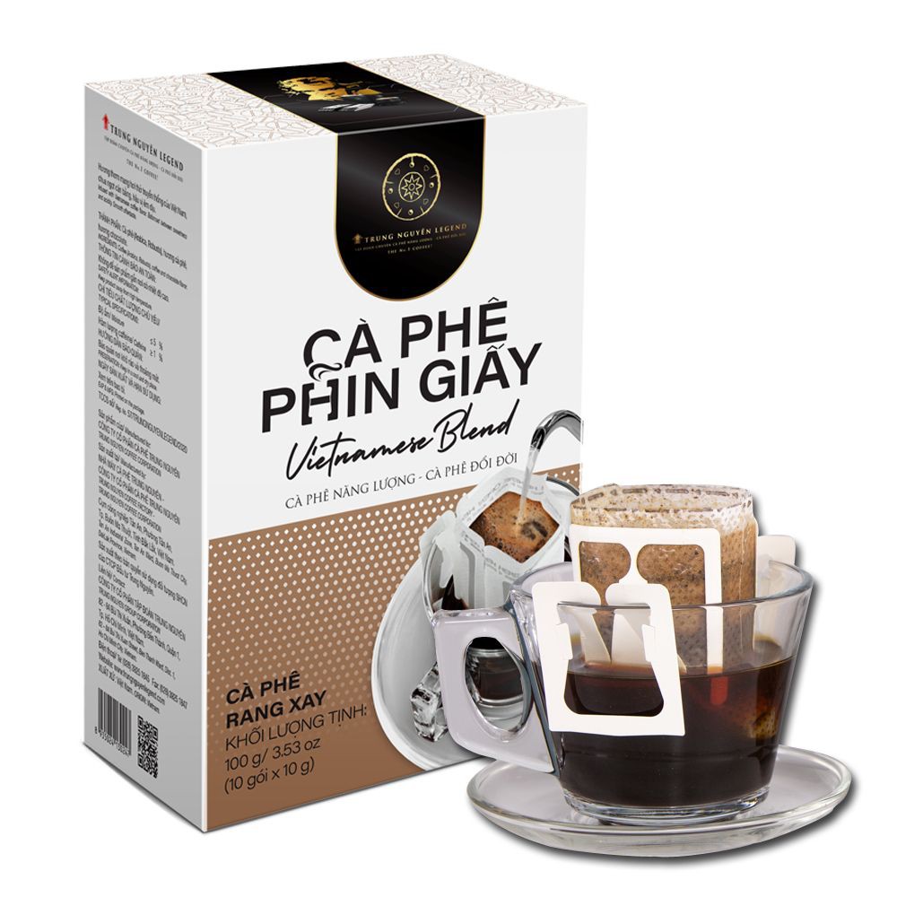 Cà Phê Phin Giấy Trung Nguyên Legend Vietnamese Blend hộp 10 gói