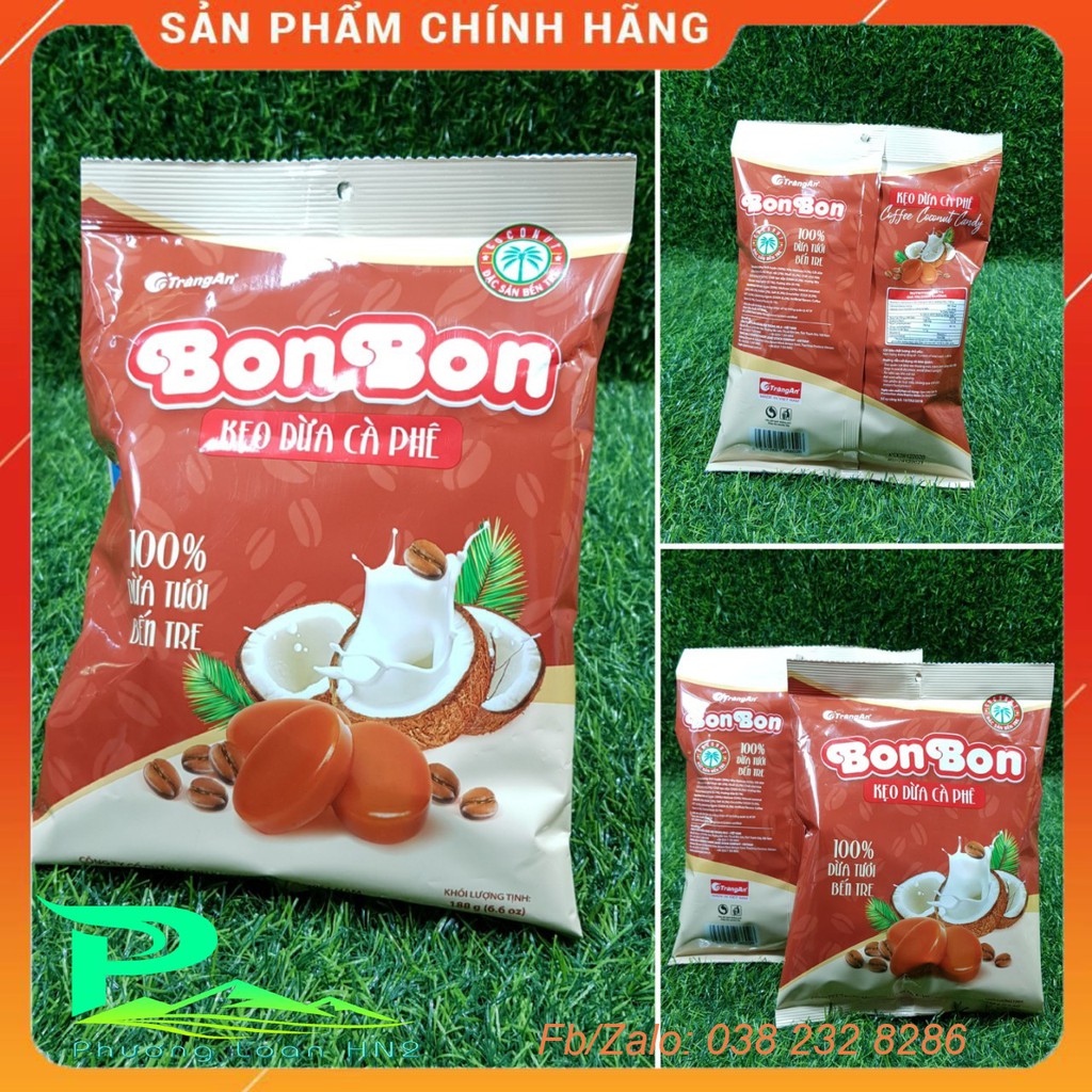 Kẹo Dừa Cà phê Bon Bon Tràng An 188g