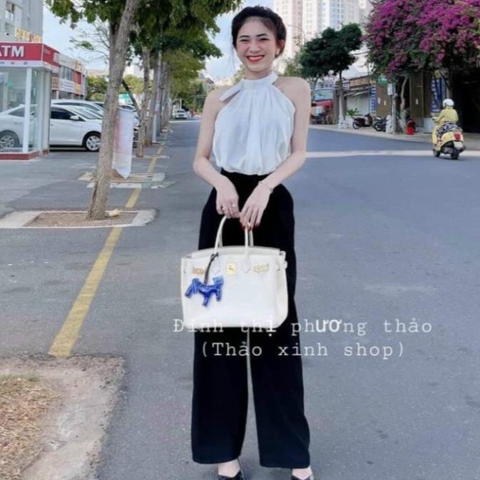 T73-Sét áo cổ yếm vải kate quần umi siêu hot thiết kế nhẹ nhàng thoải mái phong cách xinh xắn tasa