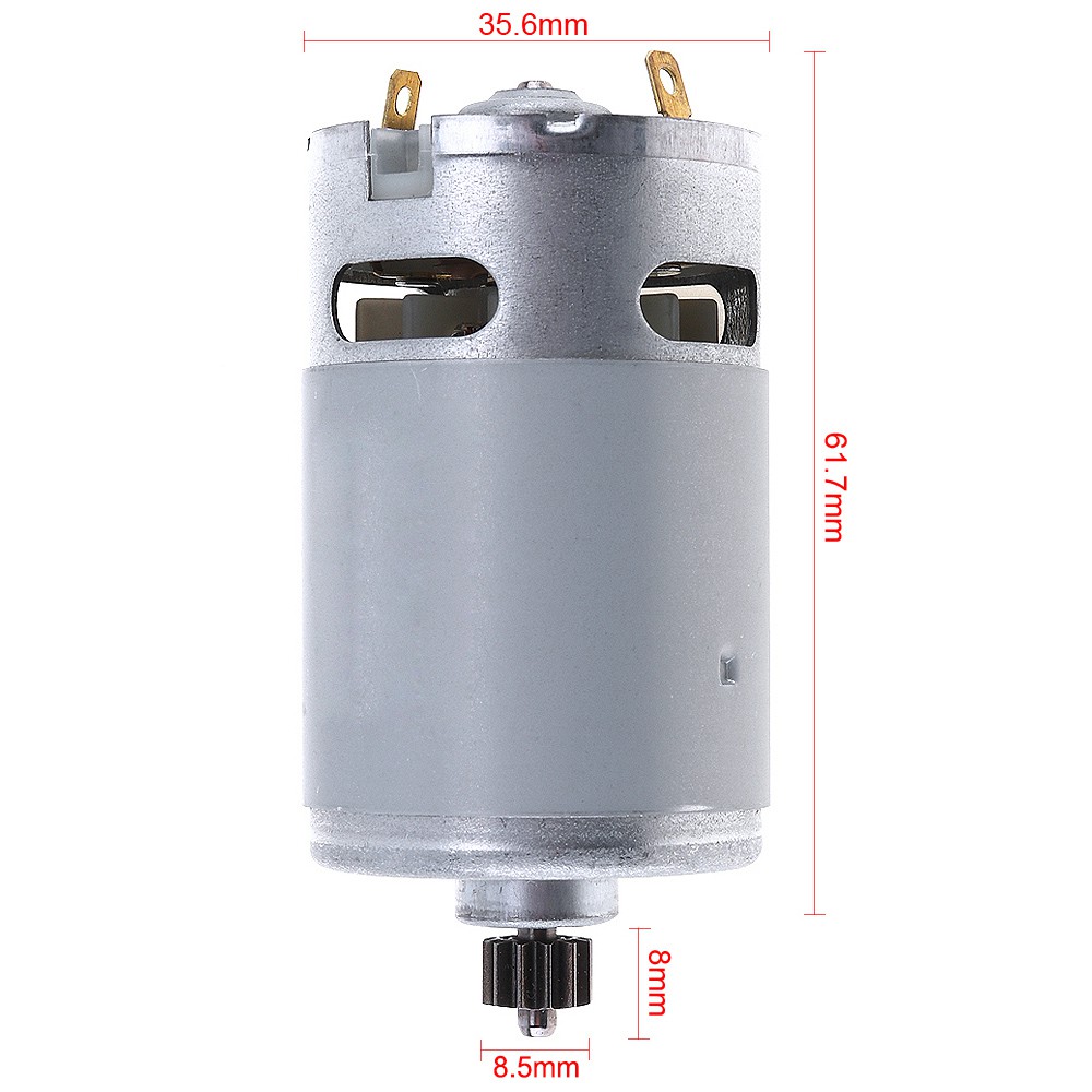 Mô Tơ RS550 21V 19500 RPM DC Hai Tốc Độ Với 12 Răng