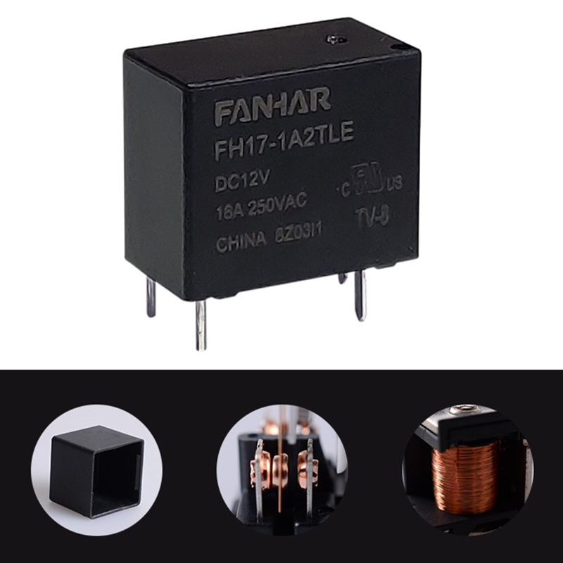 Rơ Le Tự Động 16A 4 Pin DC 12V Chống Thấm Nước Chuyên Dụng Cho Xe Hơi