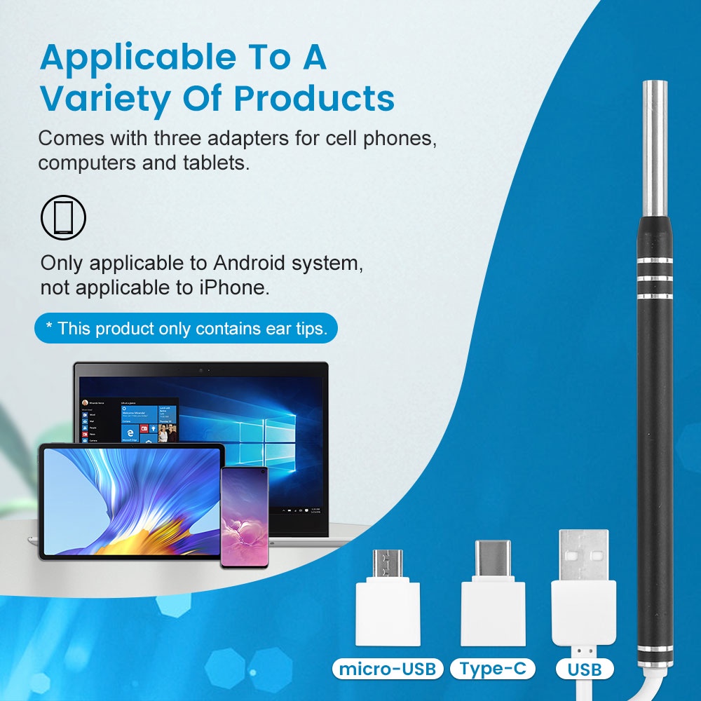 Camera nội soi SALORIE tai cổng USB type C 5.5mm thích hợp cho Android PC