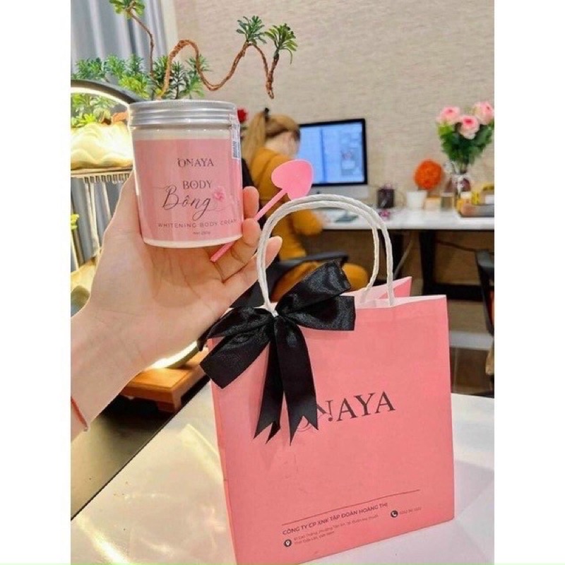 Kem body Bông ONAYA 250g ,Kem dưỡng trắng da toàn thân.