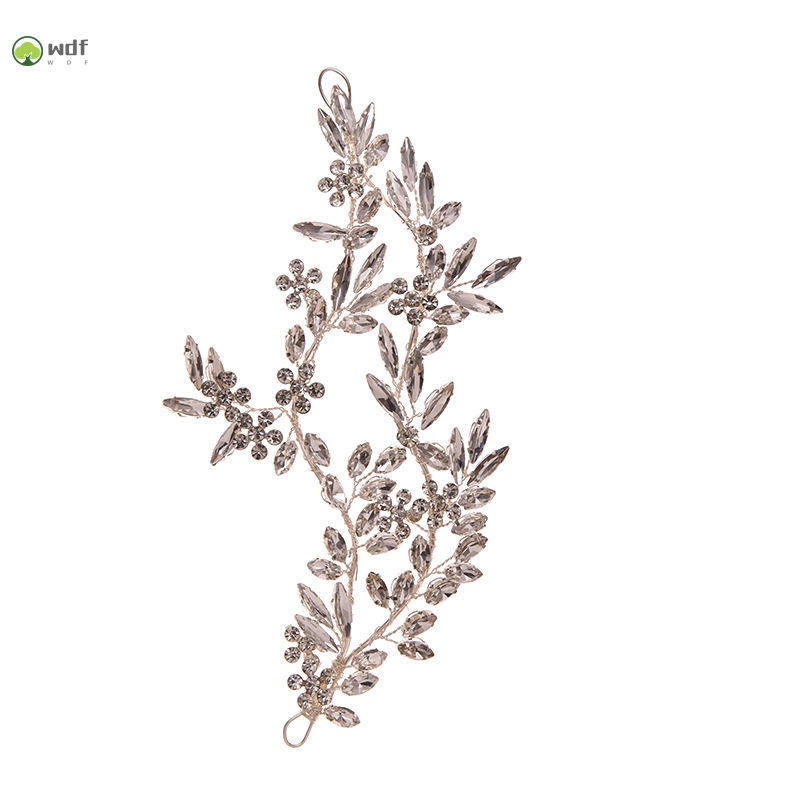 Kẹp tóc kiểu chiếc lá đính đá dễ thương dành cho nữ