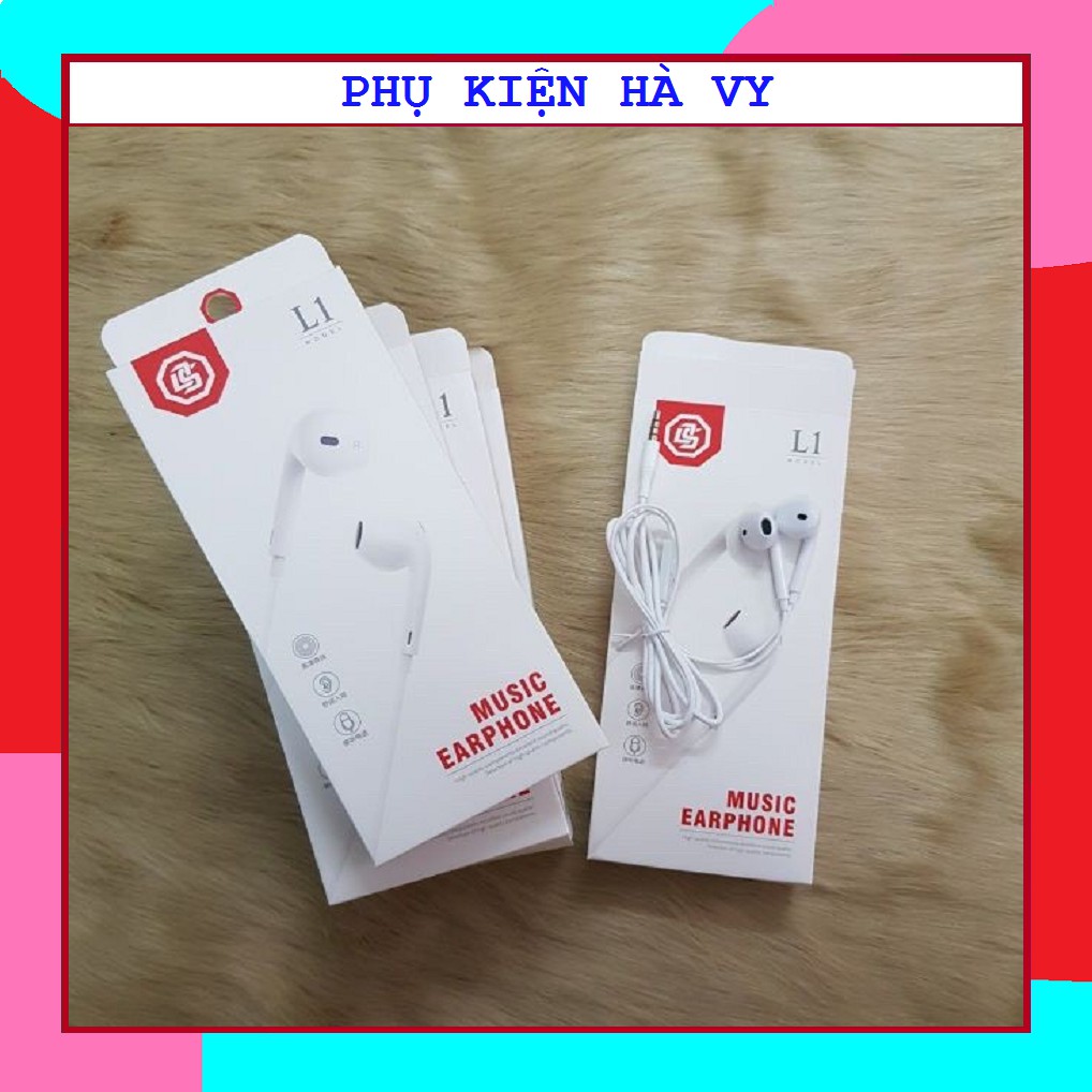 [Rẻ Vô Địch] Tai nghe điện thoại L1 kiểu dáng iPhone - Âm thanh cực đỉnh