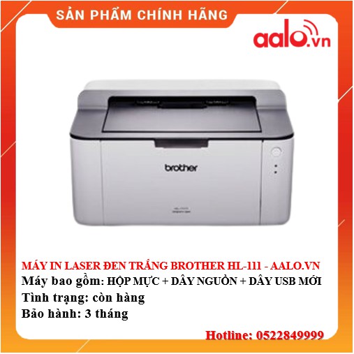 MÁY IN LASER ĐEN TRẮNG BROTHER HL-1111 ĐÃ QUA SỬ DỤNG - AALO.VN