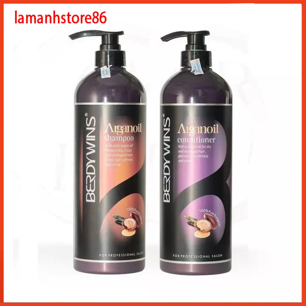 Dầu Gội  Berdywins keratin complex kiềm dầu siêu phục hồi mềm mượt chống rụng tóc hương thơm nước hoa cặp 500ml -1000ml