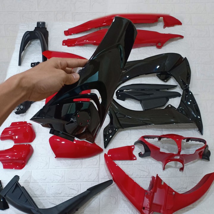 Bộ dàn áo Jupiter MX MẮT CÁO màu ĐỎ - nhựa ABS nguyên sinh siêu bền