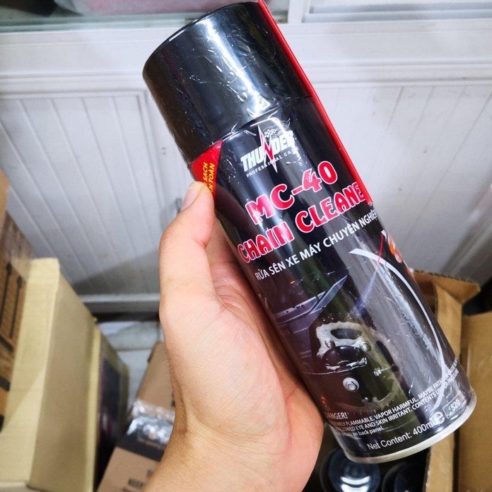 Combo rửa sên, dưỡng sên Thunder Chain Lube - Tặng bàn chải 3D
