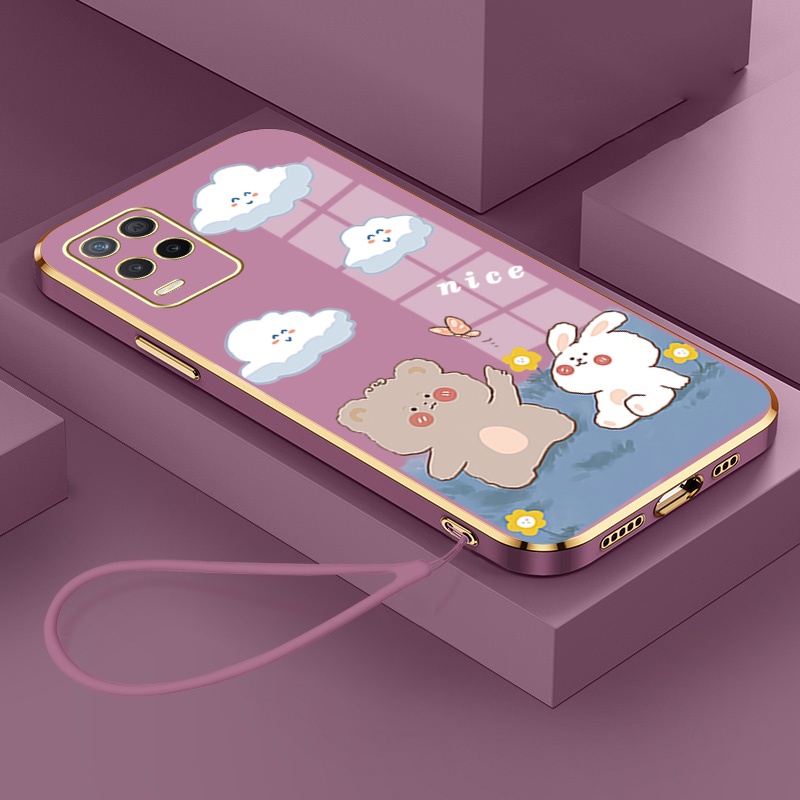 Ốp Điện Thoại Silicon Mềm Mạ Điện Chống Sốc Cho OPPO A54 4g Ddx01