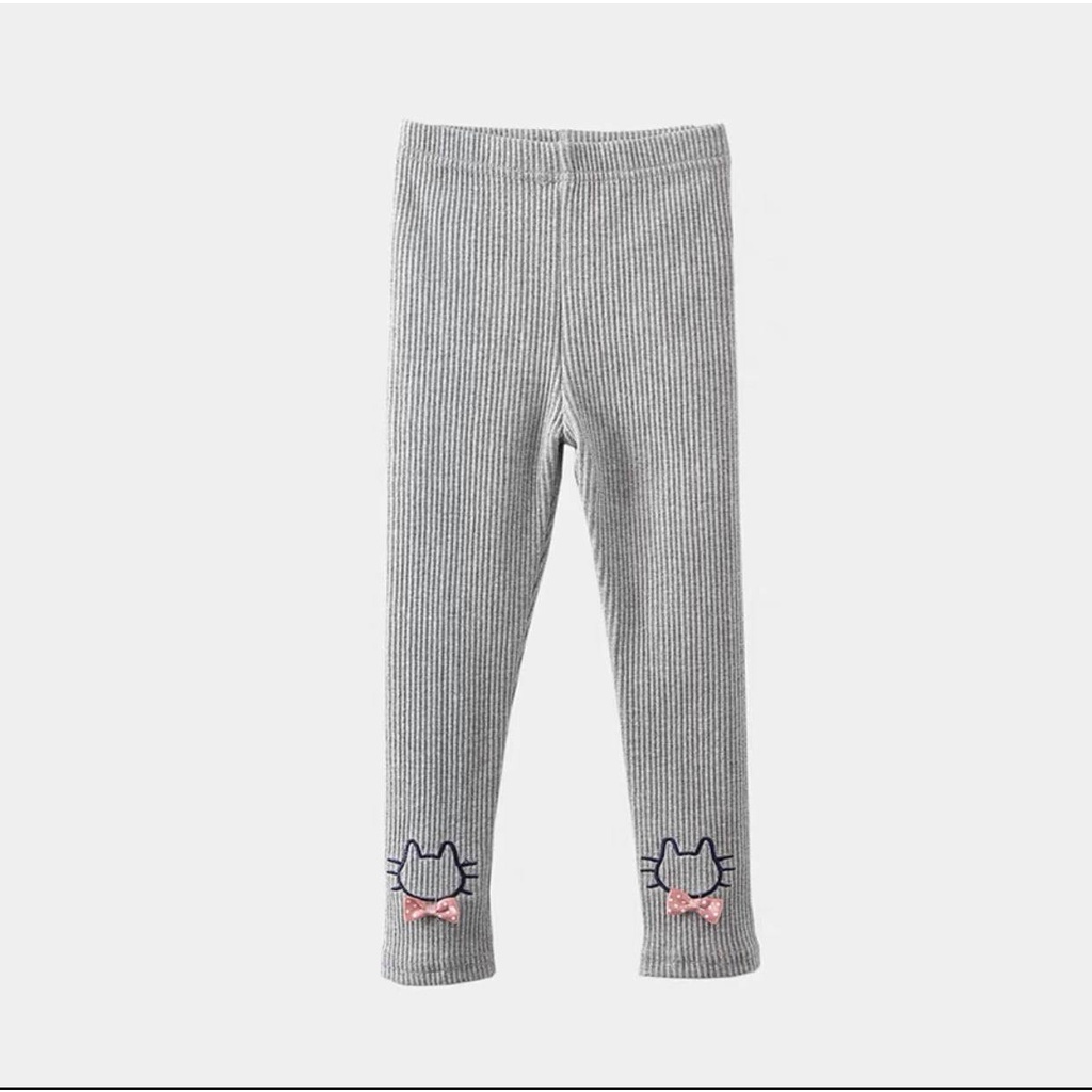 Quần legging len tăm cho bé gái 6-45kg co dãn 4 chiều hình - Quần tăm mèo