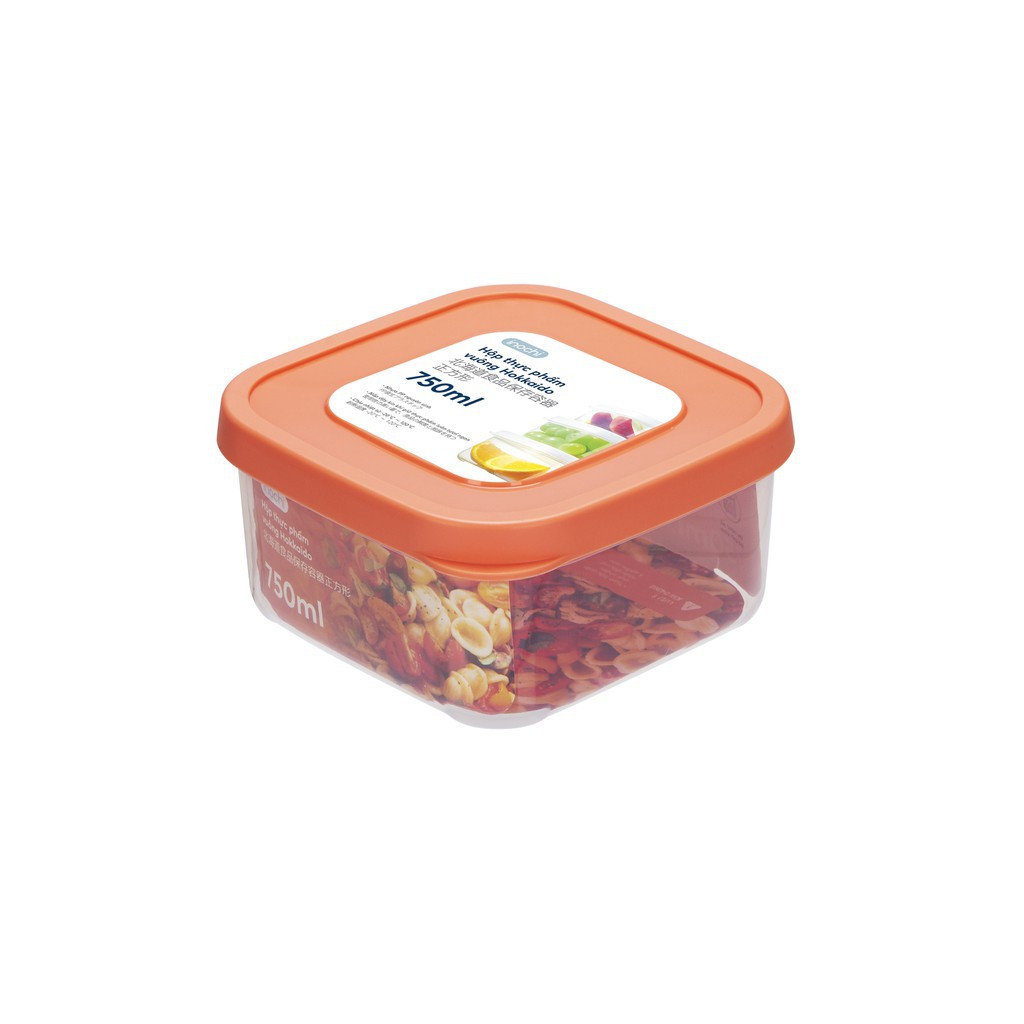 Bộ 3 hộp nhựa đựng thực phẩm vuông Inochi (750-1500-2500ml)