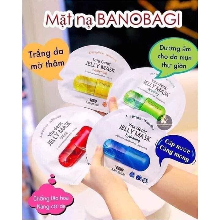 Hộp 10 Miếng Mặt Nạ Dưỡng Da Banobagi Jelly Mask Mẫu Mới