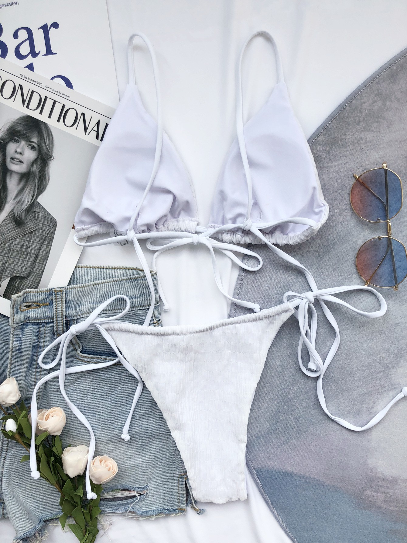 Bộ Bikini Màu Trơn Quyến Rũ Cho Nữ | BigBuy360 - bigbuy360.vn