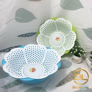Rổ 2 lớp, rổ kèm chậu rổ hoa mai nhựa Việt nhật