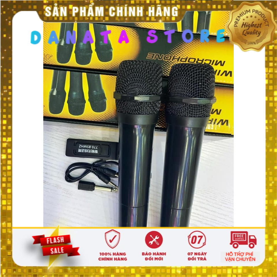 Micro không dây U12 đa năng dành Cho Loa Karaoke Bluetooth, Loa Kéo Mini chống nhiễu