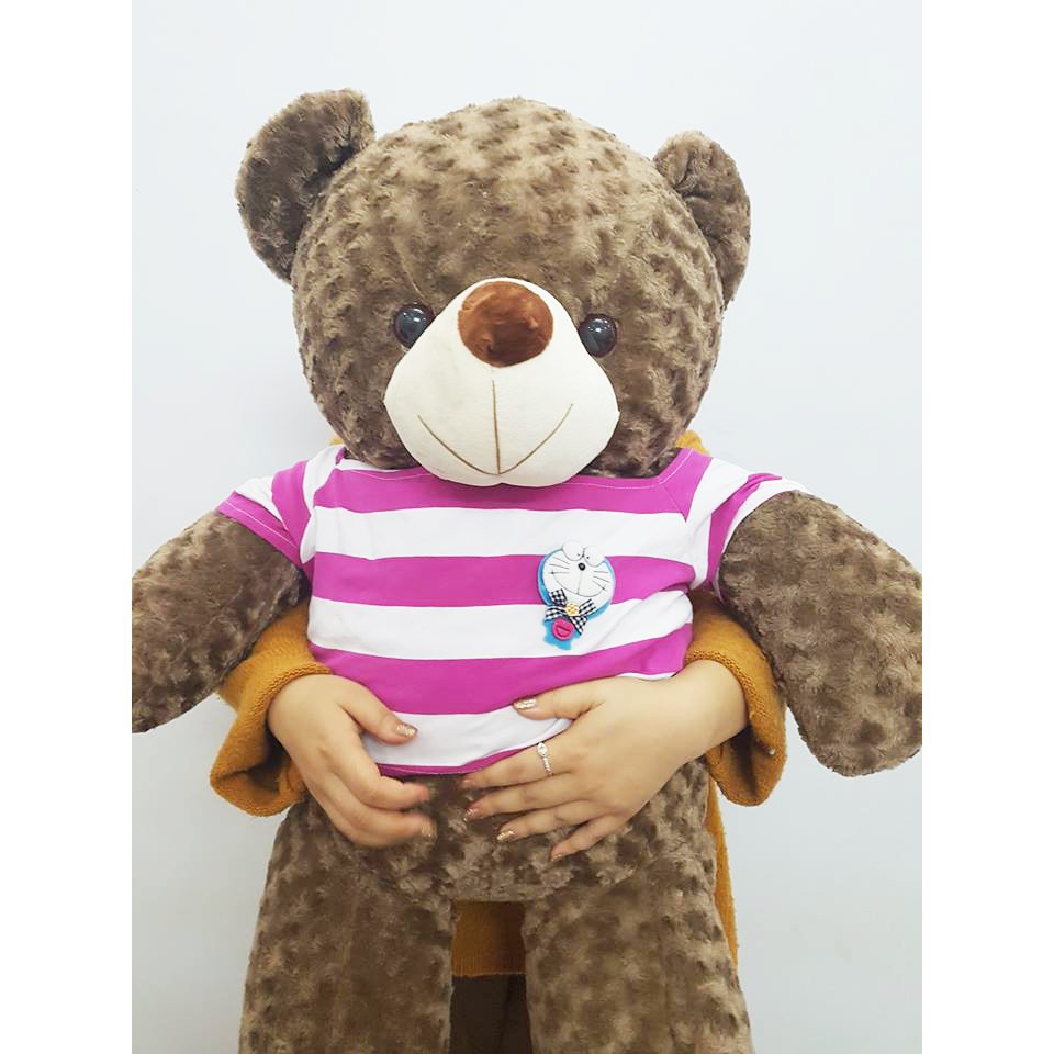 Gấu Bông Teddy Cao Cấp Khổ Vải 1m2 Cao 1m Xám Khói- Best Bear