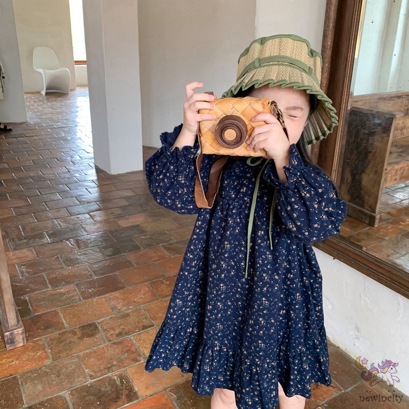 Đầm In Hoa Thiết Kế Kiểu Hàn Quốc Dành Cho Bé Gái