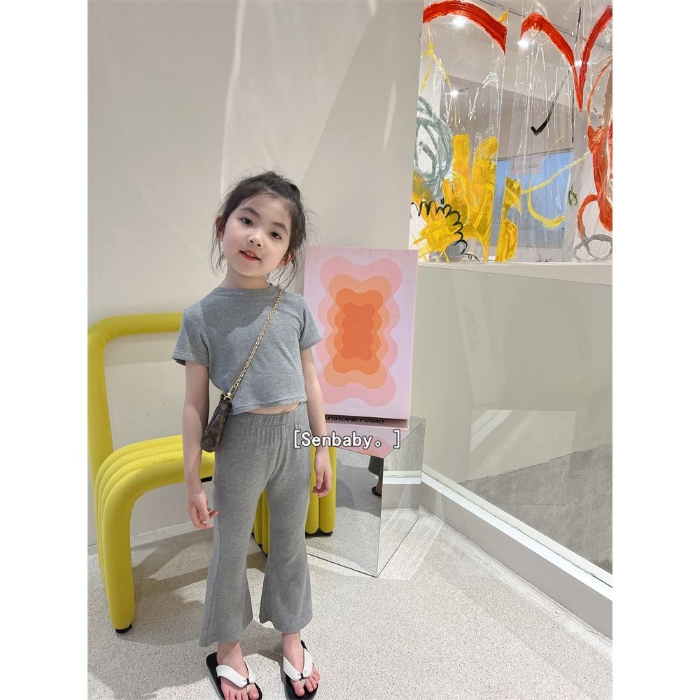 Bộ Đồ Hai Mảnh Áo Tay Ngắn Và Quần Ngắn Phong Cách Nhật Bản Hàn Quốc Thời Trang Mùa Hè Hàng Mới Dành Cho Bé Gái 2022