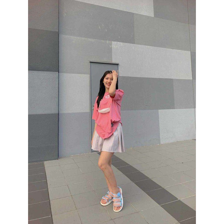 Giày Xăng đan ZX Unisex Shoes ZX 3715 PINK BLUE 3 quai có thể tháo quai hậu