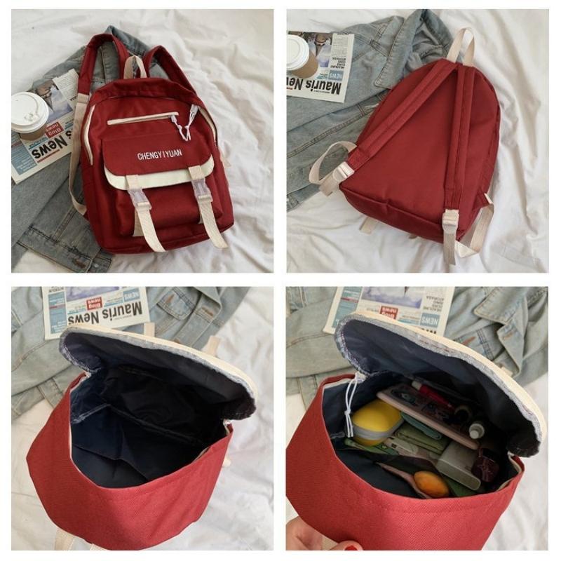 Balo nữ dễ thương đẹp đi học du lịch thời trang cá tính cute vải oxford OLUKA STORE  BL032