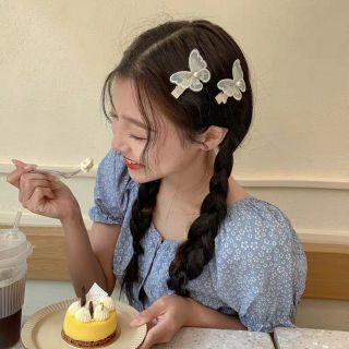 Kẹp tóc bướm ren thêu hottrend 2020 hothit