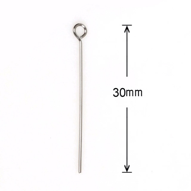 Túi 150 đinh xỏ hạt lỗ tròn làm phụ kiện handmade