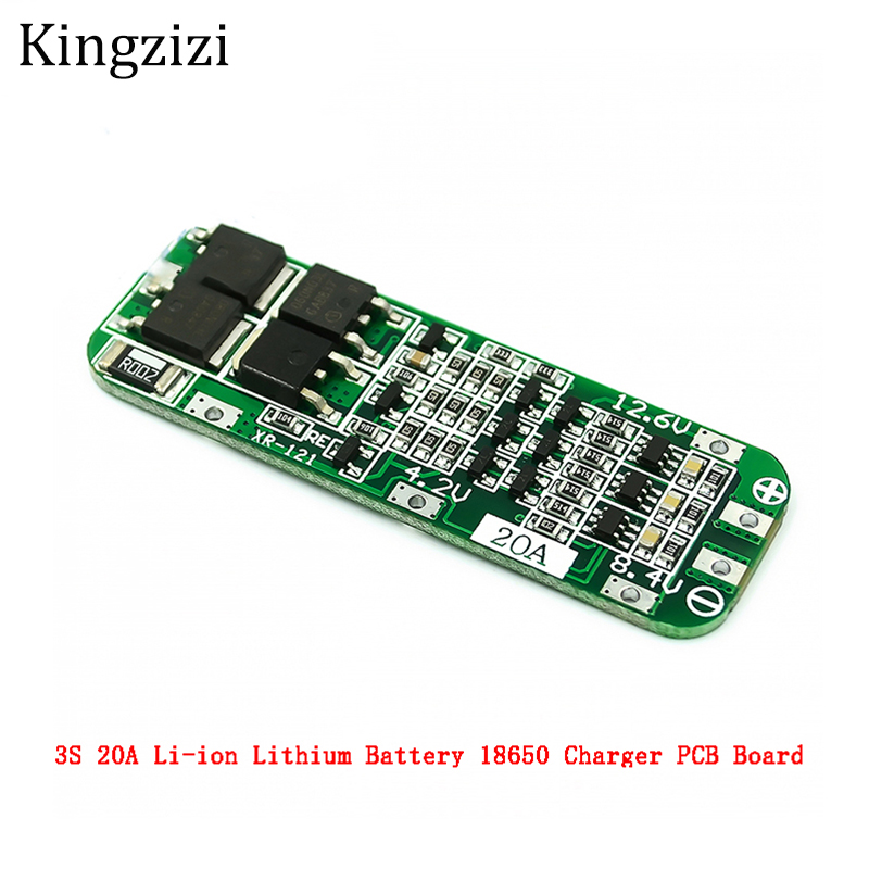Mô Đun Sạc Pin Li-Ion 3S 20A 18650 12.6v 18650 Li-Ion 11.1v 12v Chuyên Dụng