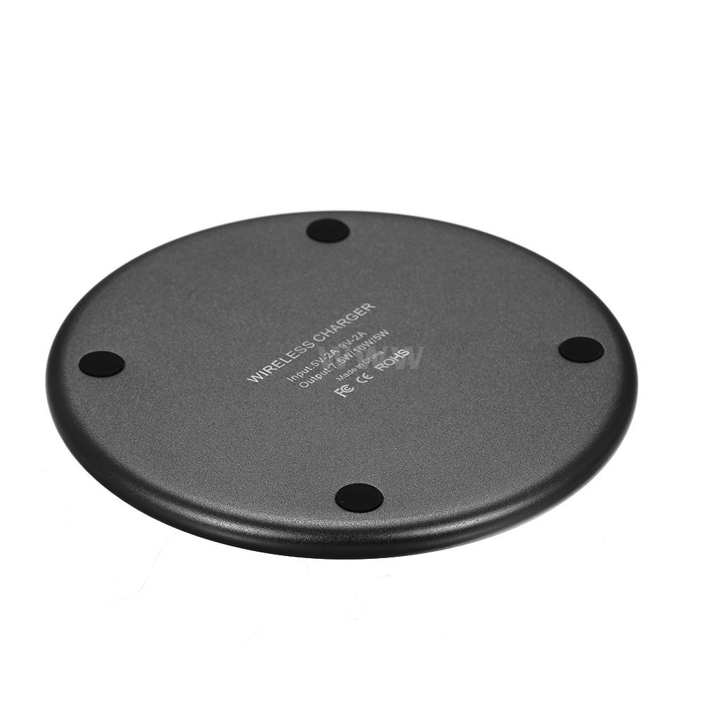 5/7.5/10W Wireless Charger Aluminium Alloy Flying Disk Fast Charging Pad for Samsung Galaxy S9/S9 Plus/S8/S8 Plus/Note 9/iPhone X/XS/XS MAX/XR