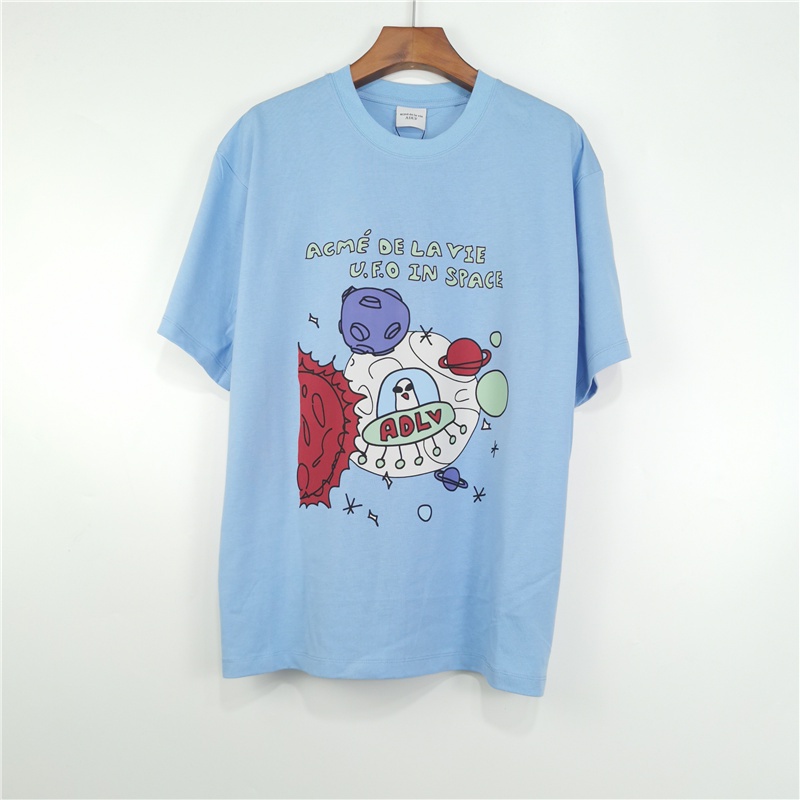 Hot ITEM Adlv Áo Thun Cotton Cổ Tròn Unisex