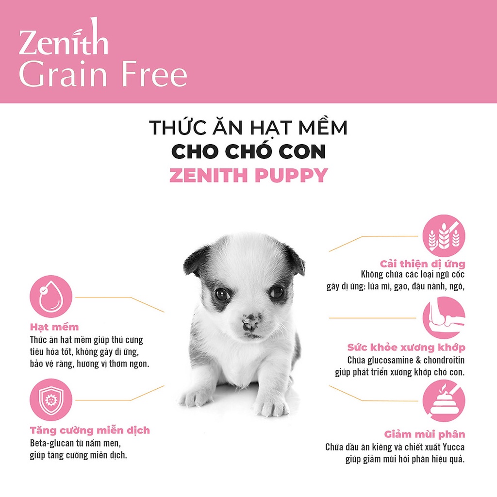 Hạt Mềm Zenith Puppy Cho Chó Con