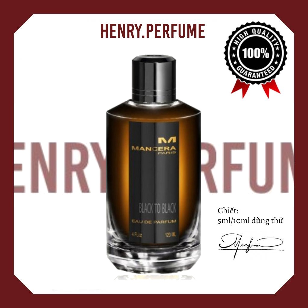 ♥ Mẫu thử 10ml Nước hoa Mancera Black To Black ®️