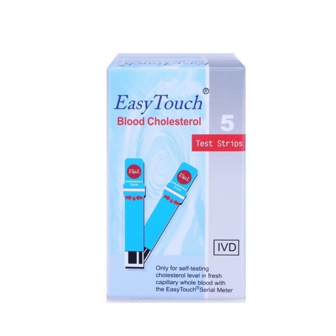 Que thử mỡ máu Cholesterol Easy Touch tiện lợi dễ sử dụng date T4/2024