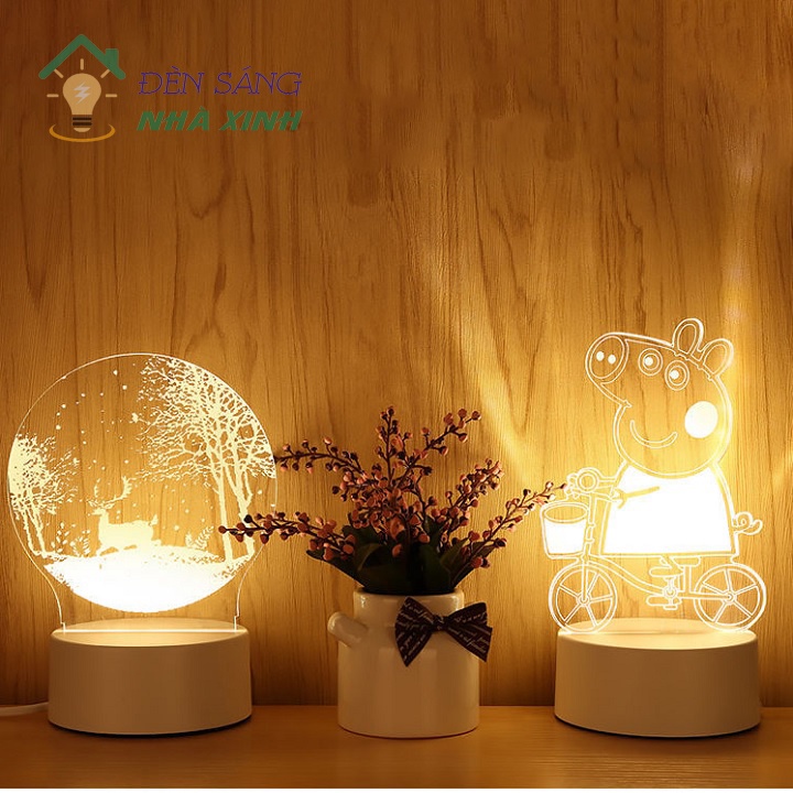 Đèn để bàn trang trí 3D nhiều mẫu mã, đèn ngủ LED để bàn trang trí phòng khách, phòng ngủ, quán trà, coffee, bền, rẻ,lạ