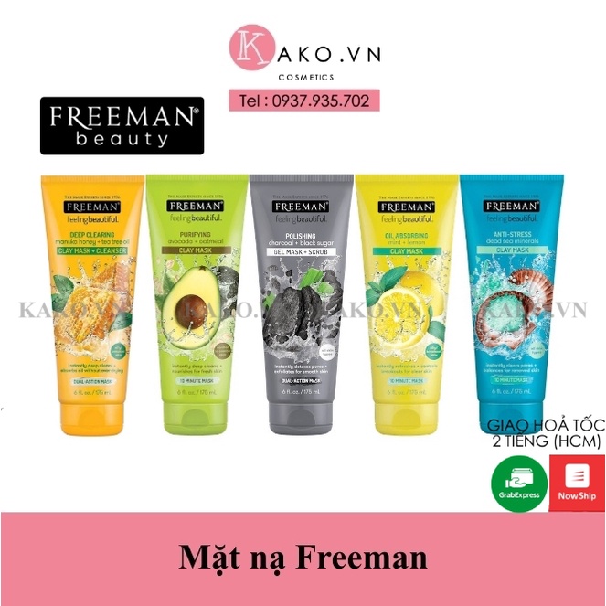 (Hàng USA) Mặt nạ Freeman Feeling Beautiful Facial Clay Mask, 175ml