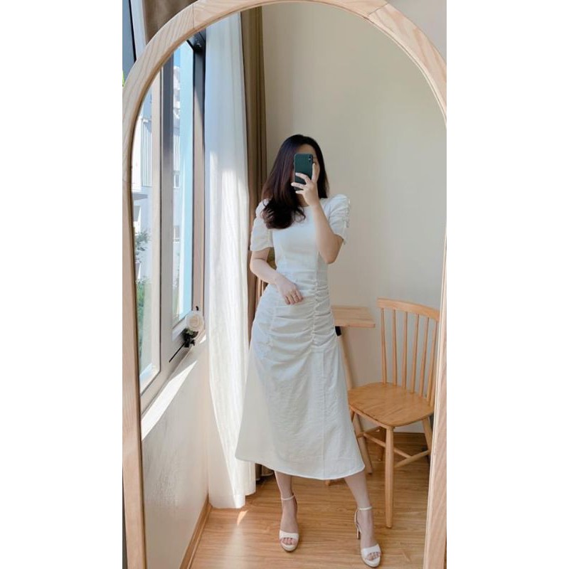 Đầm dự tiệc nhún eo tiểu thư