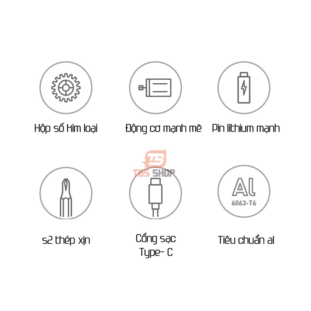 Bộ tuốc nơ vít tua vít điện đa năng Xiaomi Mijia MJDDLSD003QW chính hãng - Minh Tín Shop