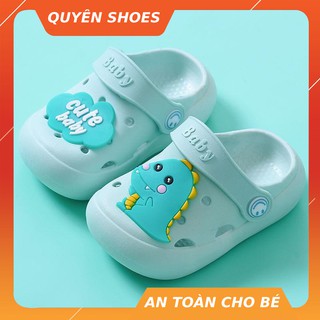 Dép sục trẻ em hình thú ngộ nghĩnh đi siêu êm [CUTE BAYBY]  sục cross cho bé trai bé gái từ QUYÊN SHOES - H000006CUTE