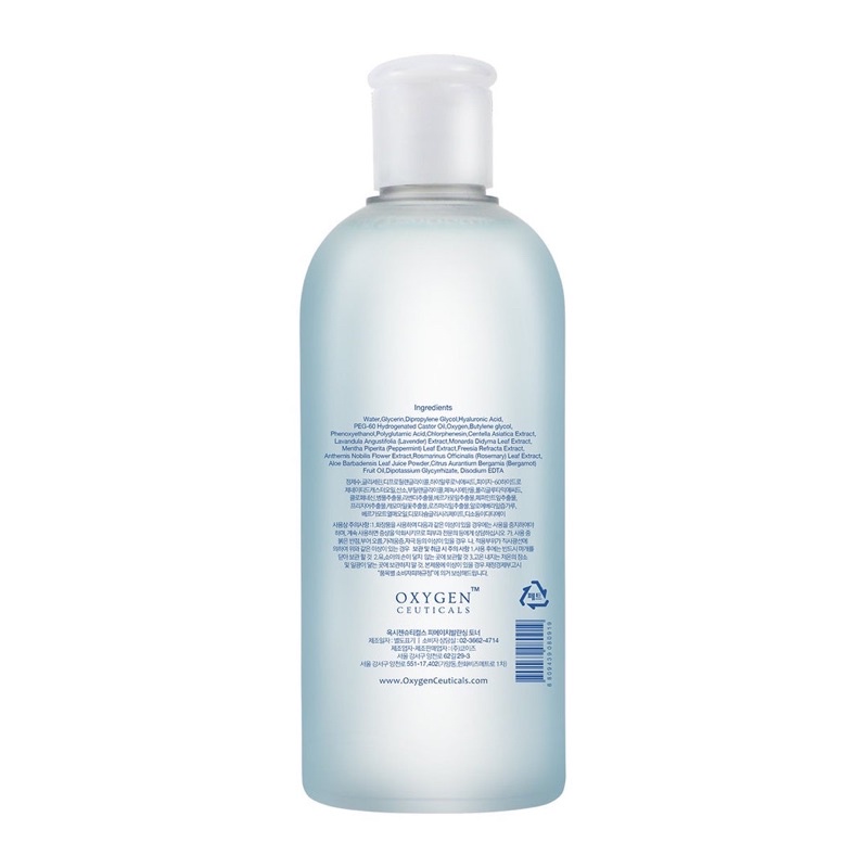 Toner Oxygen 300ml Dạng Nước Dành Cho Da Dầu - Mụn - Nhạy Cảm