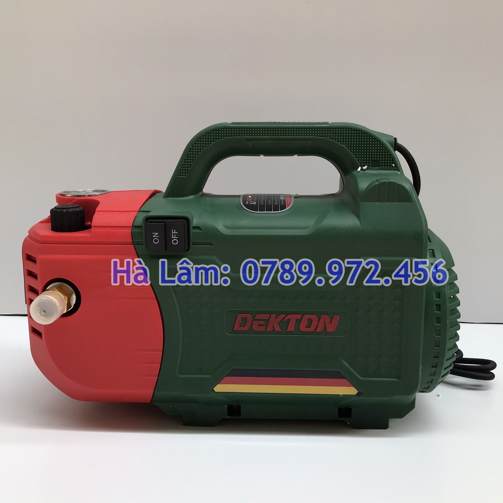 Máy Rửa Xe Chỉnh Áp DekTon 2950W - Cam Kết Chính Hãng - Bảo Hành 6 Tháng - Tặng Kèm Cút Nối Nhanh