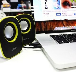 Loa vi tính siêu bền, vỏ gỗ hãng Loyfun M22, công suất 6W - hàng chính hãng.