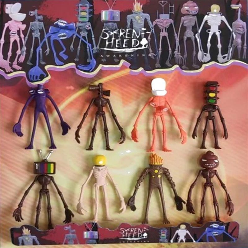 SCP6789 Siren Head Toy Man Set Urban Legend Monster Containment Foundation Gift Model