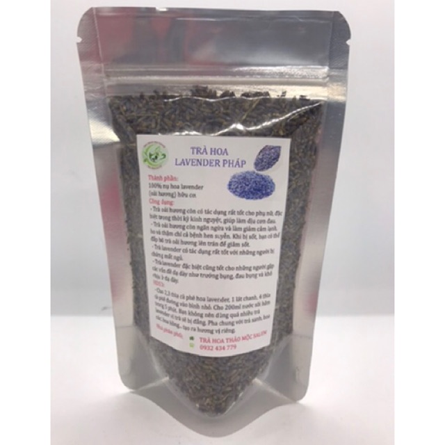 Trà hoa Lavender Pháp túi 50gr trị mất ngủ , giảm stress , giảm đau