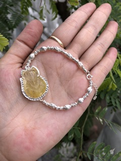 Lắc hồ ly tóc vàng mix bạc ta